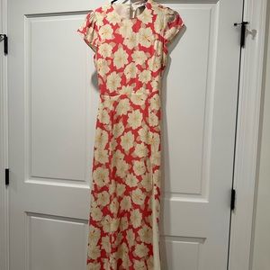 NWT Livia floral printed cut out back midi dress, US SIZE 2
